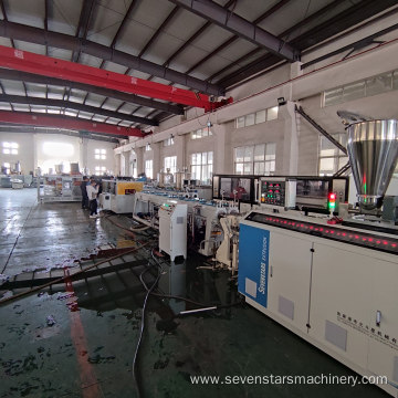 Plastic electric pipe extrusion machine line